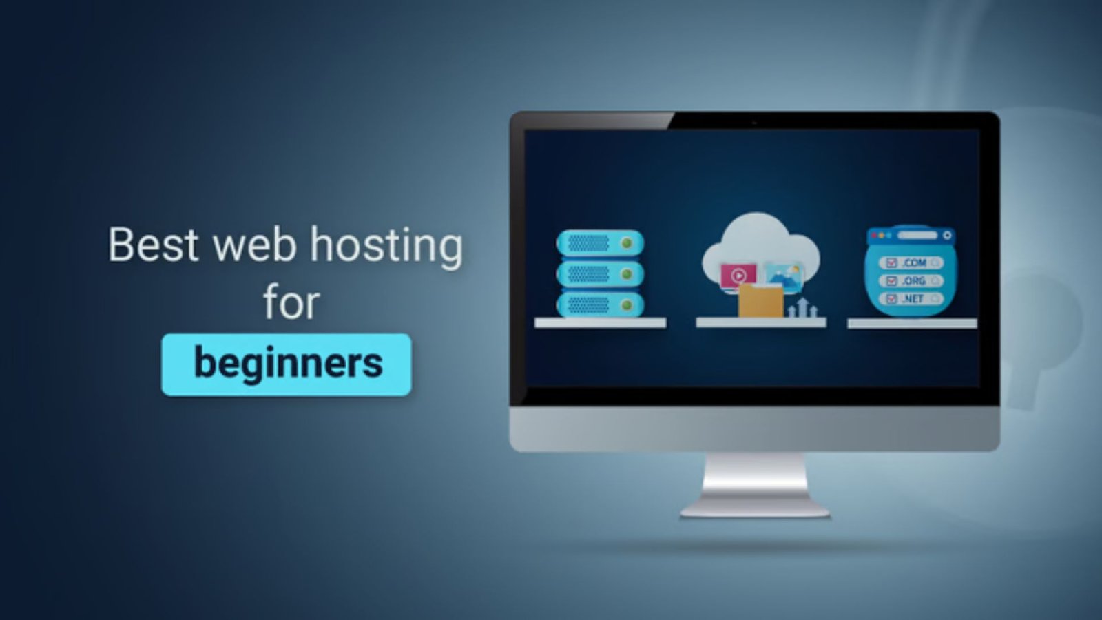 A Desktop Showing Web Hosting Plans for Beginners